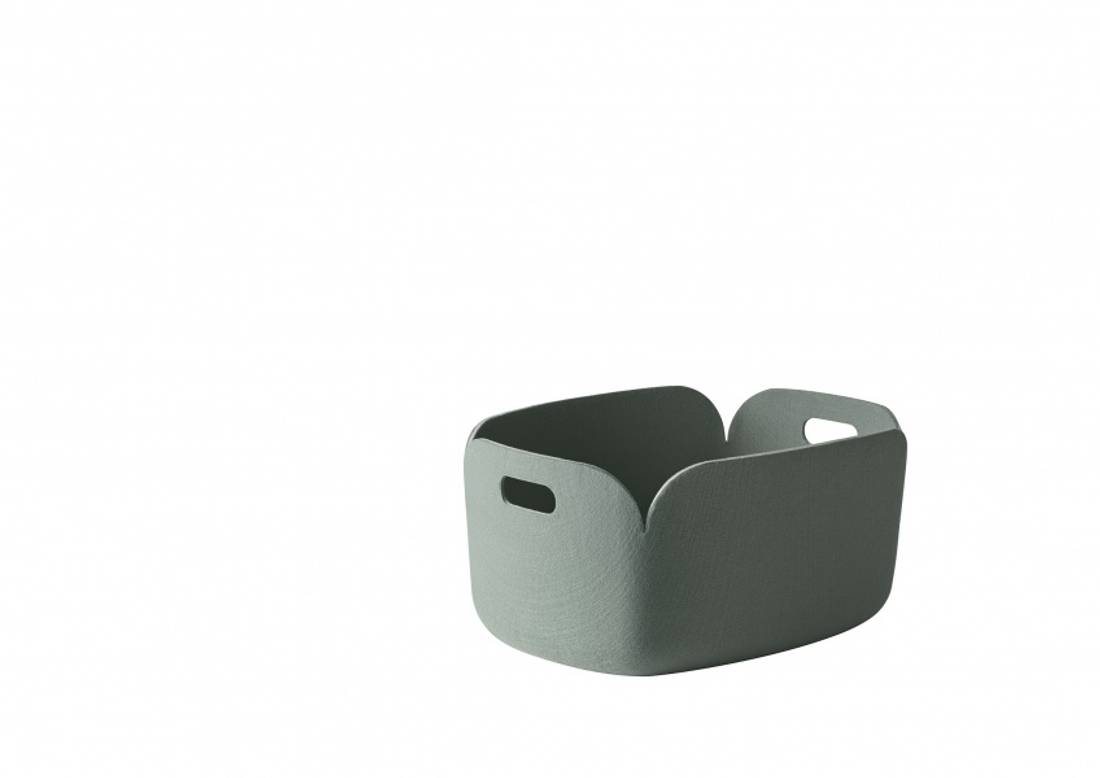 Muuto Restore Basket Dusty Green, Oppbevaring Grønn
