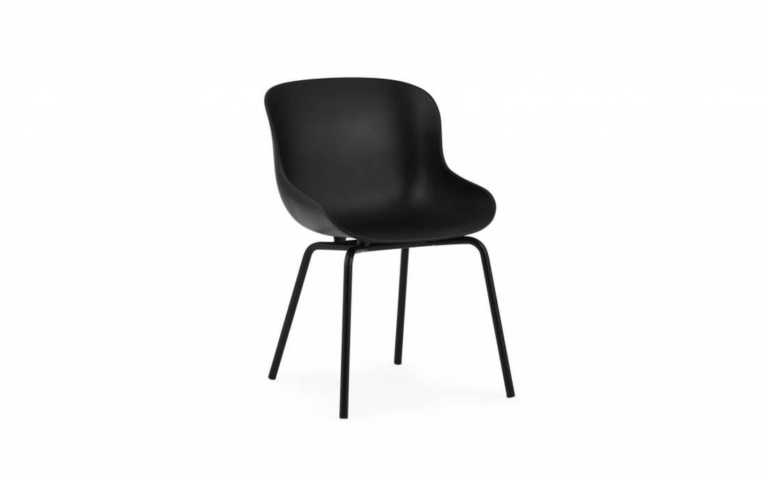 Normann Copenhagen Hyg Chair Steel Black, Svart spisestol stol