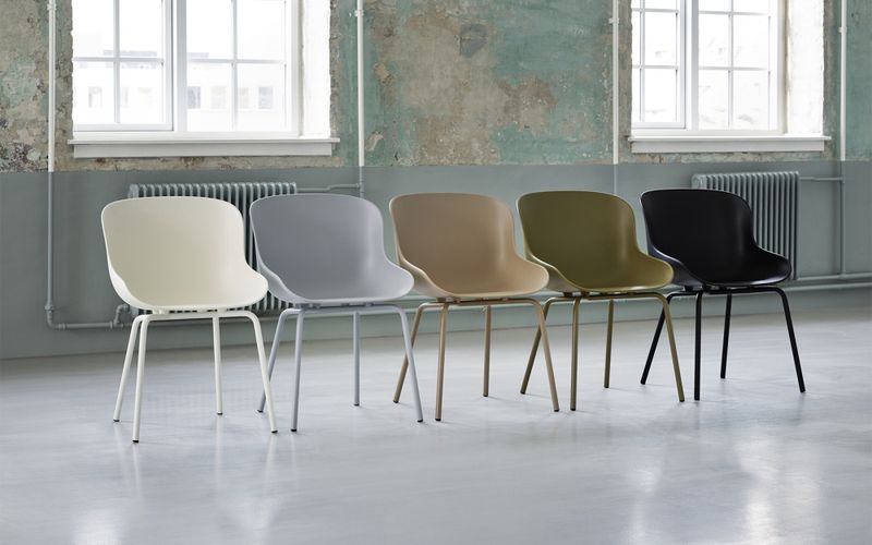 Normann Copenhagen Hyg Chair Steel Sand spisestol stol