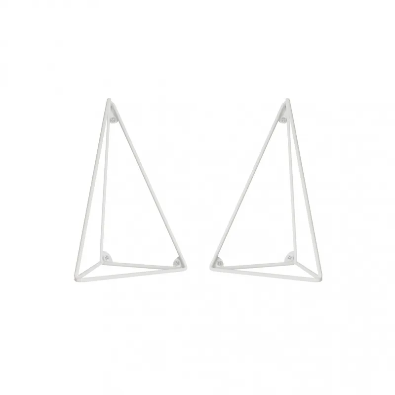 maze Pythagoras Brackets White, hylleknekt, hvit 2pakk