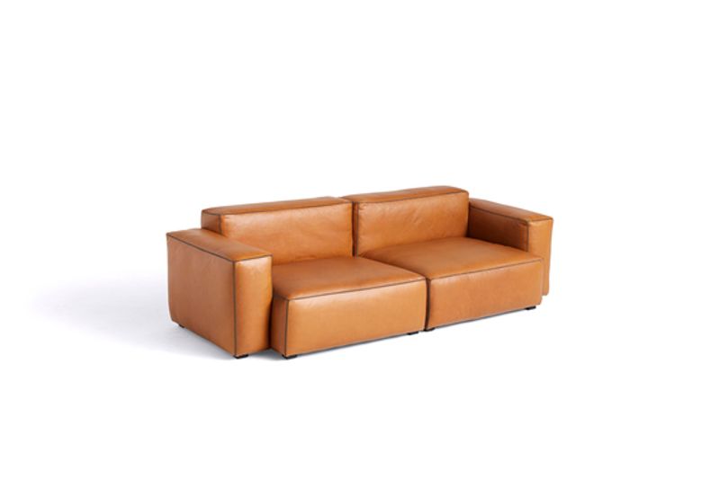 HAY Mags Soft  2,5 Seater Low Armrest, Sense Cognac Leather