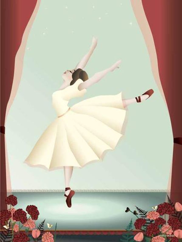 VisseVasse Ballerina 30x40