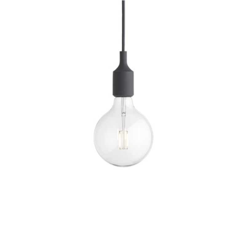 Muuto E27 Pendant Lamp Dark Grey, Mørk Grå Taklampe Pendel