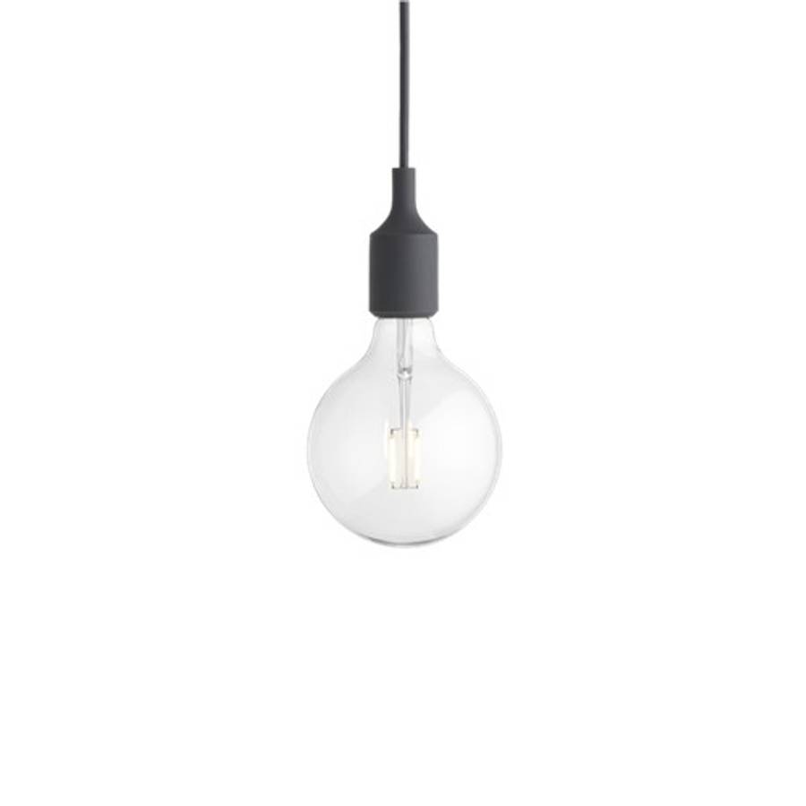 Muuto E27 Pendant Lamp Dark Grey, Mørk Grå Taklampe Pendel