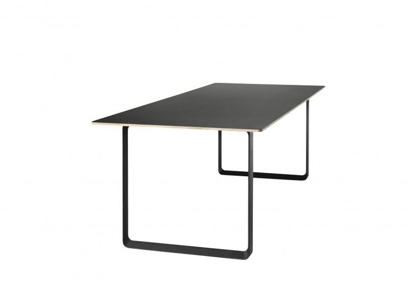 Muuto 70/70 table 225 cm Spisebord Svarte ben