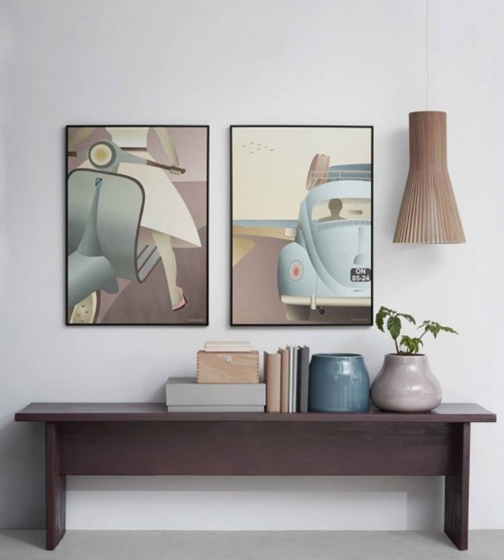 VisseVasse Vespa-girl 50x70