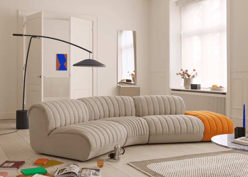 Muuto Contra Floor Lamp  Anthracite Black / Anthracite Black Concrete Gulvlampe svart antrasitt