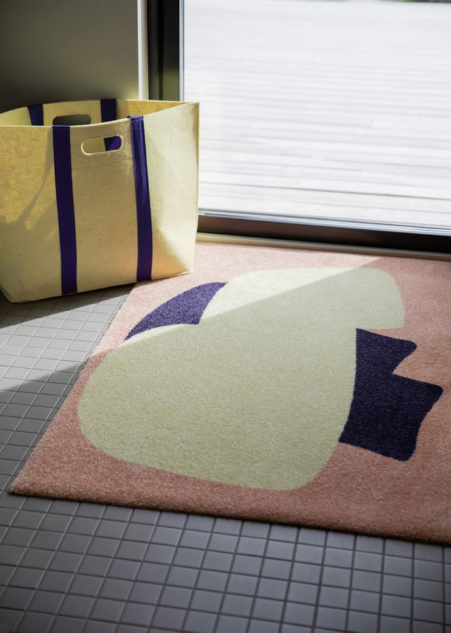 HEYMAT 81 x 122 X Sight Unseen Peach Door Mat Dørmatte teppe
