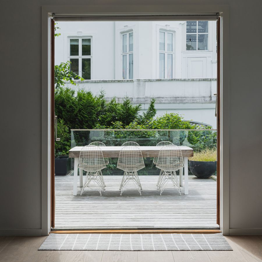 HEYMAT 45 x 150 Hand Travertine Door Terrasse Mat teppe