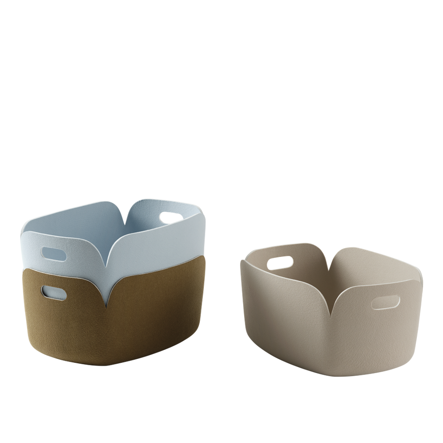 Muuto Restore Basket Light Blue, Lys Blå Oppbevaring