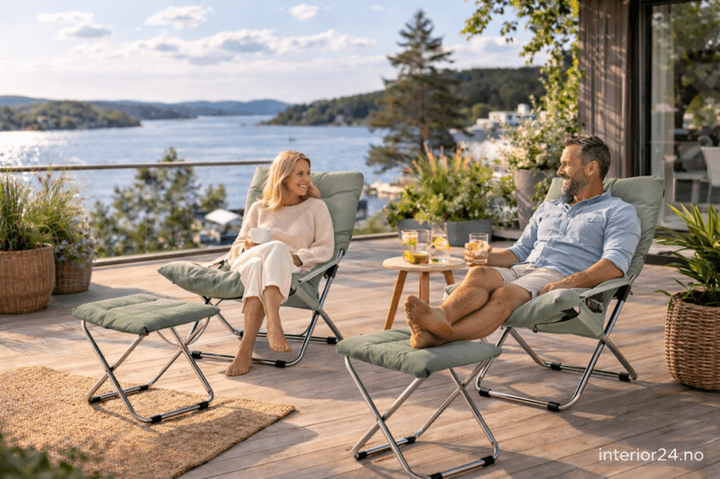 4 stk - Fiam Fiesta Soft solstol Sage Green Salvie Grønn