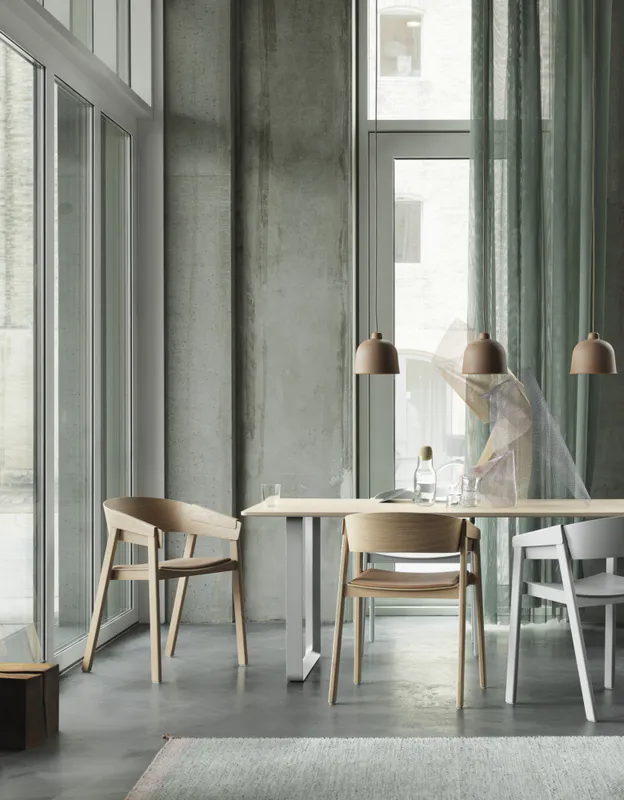 Muuto Cover Armchair Oak, Eik spisestol Stol
