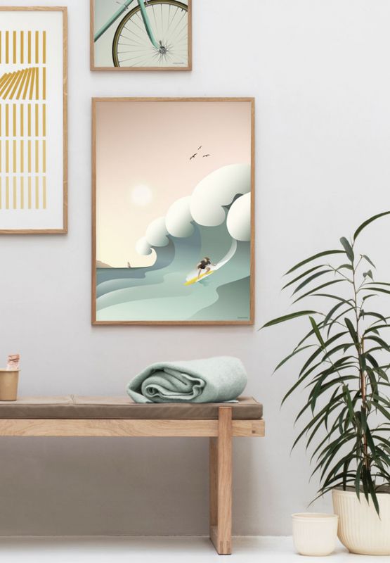 Vissevasse Surfer 50x70