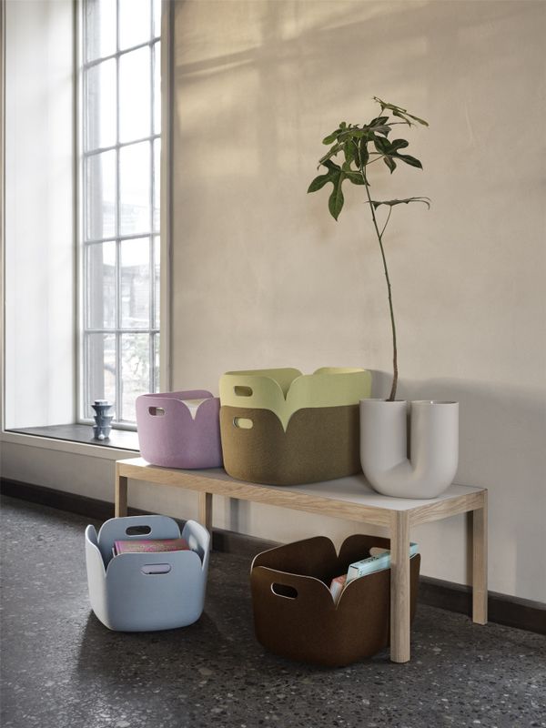 Muuto Tray Grey Melange, Grå Oppbevaringsbrett