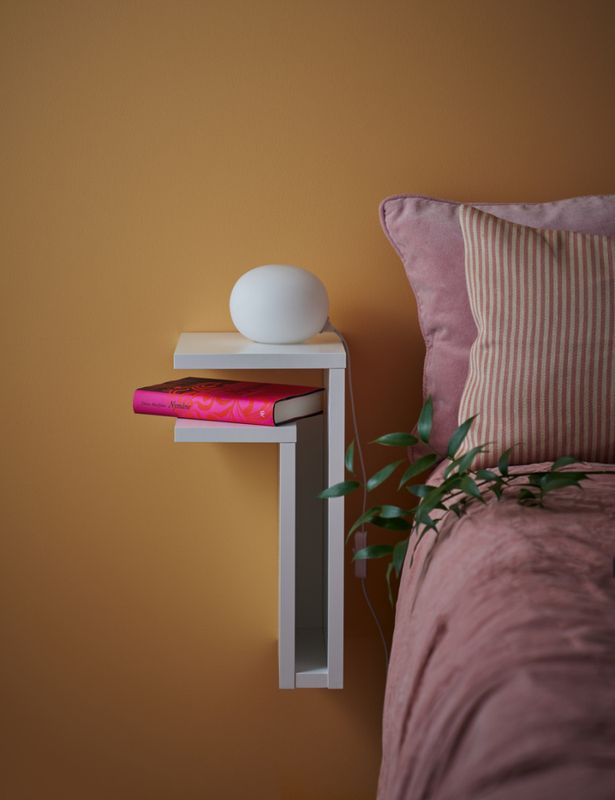 Maze F-Shelf White MDF Left and Right 2 stk nattbord