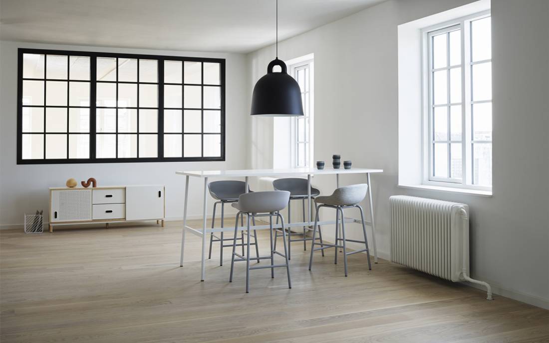 Normann Copenhagen Hyg Barstool Grey, barkrakk