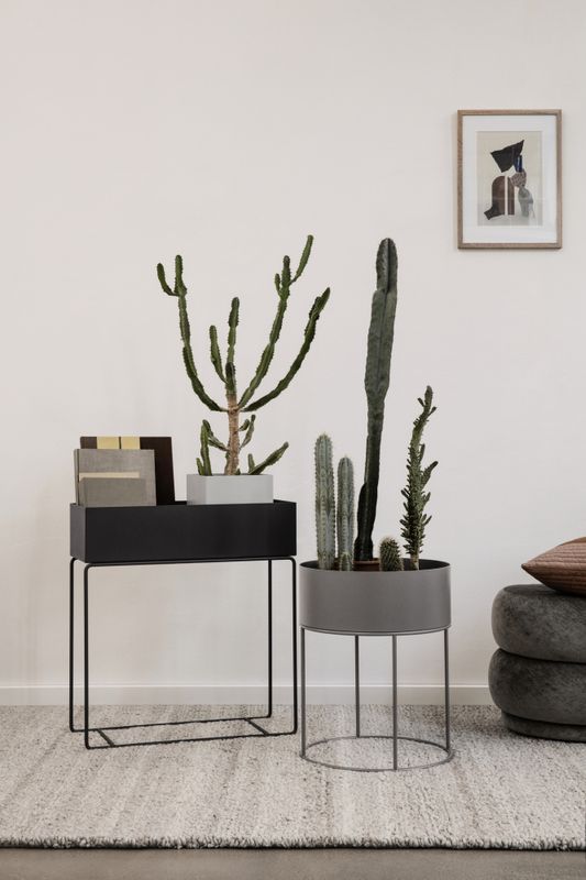 Ferm Living Plant Box Black, Svart Plantekasse