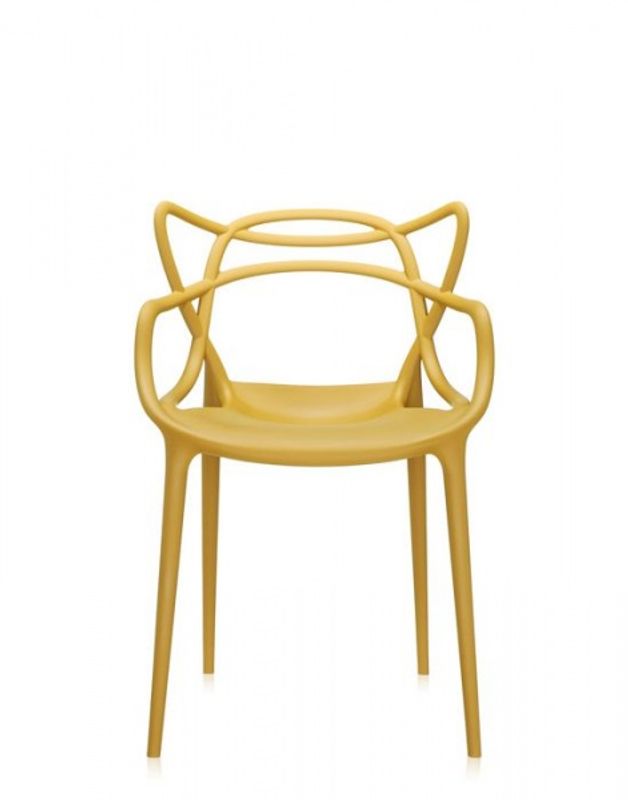 Kartell Masters Dining Chair spisestol, Mustard Sennep