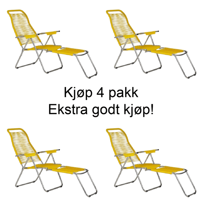 Hovedbilde 4 stk Fiam Spaghetti solstol ...