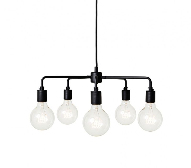 Audo Leonard Chandelier Black Taklampe Pendel