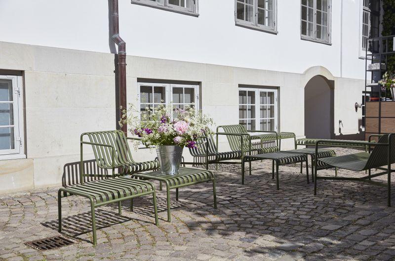 HAY Palissade Lounge Chair Low, Olive Hagestol Loungestol