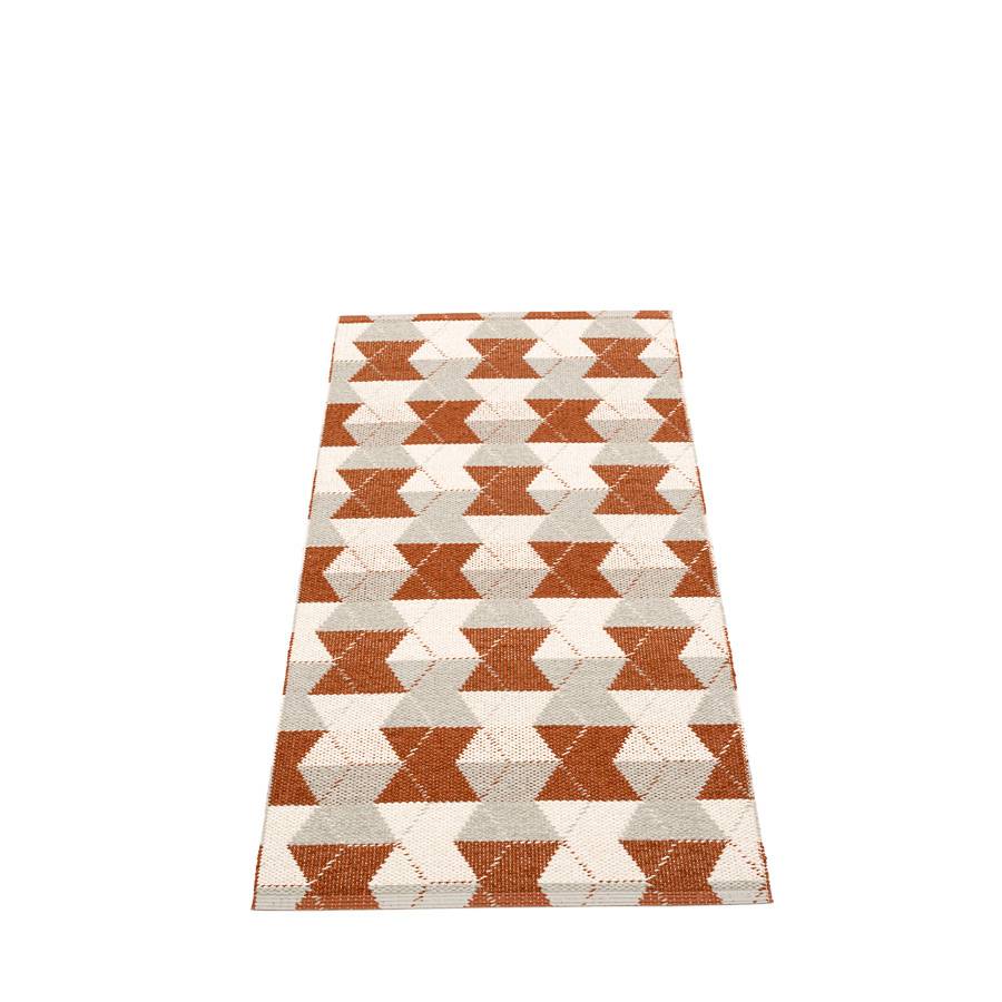 Pappelina Trip Gulvløper 70x150 Rust Linen/Vanilla