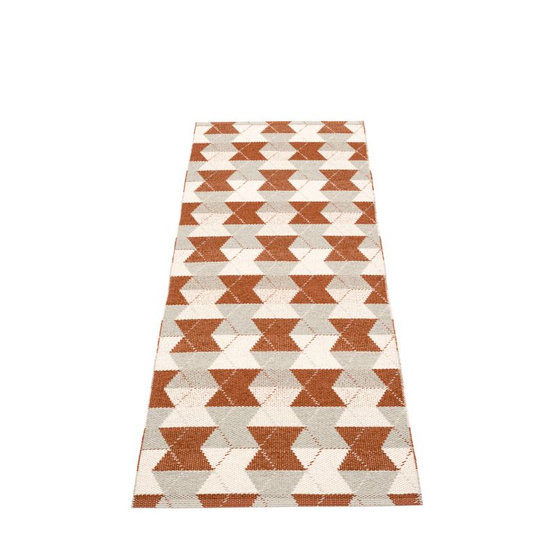 Pappelina Trip Gulvløper 70x240 Rust Linen/Vanilla