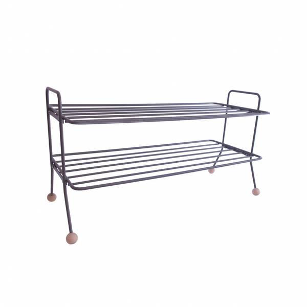 maze, Bill Shoe Shelf Grey, Grå Skohylle