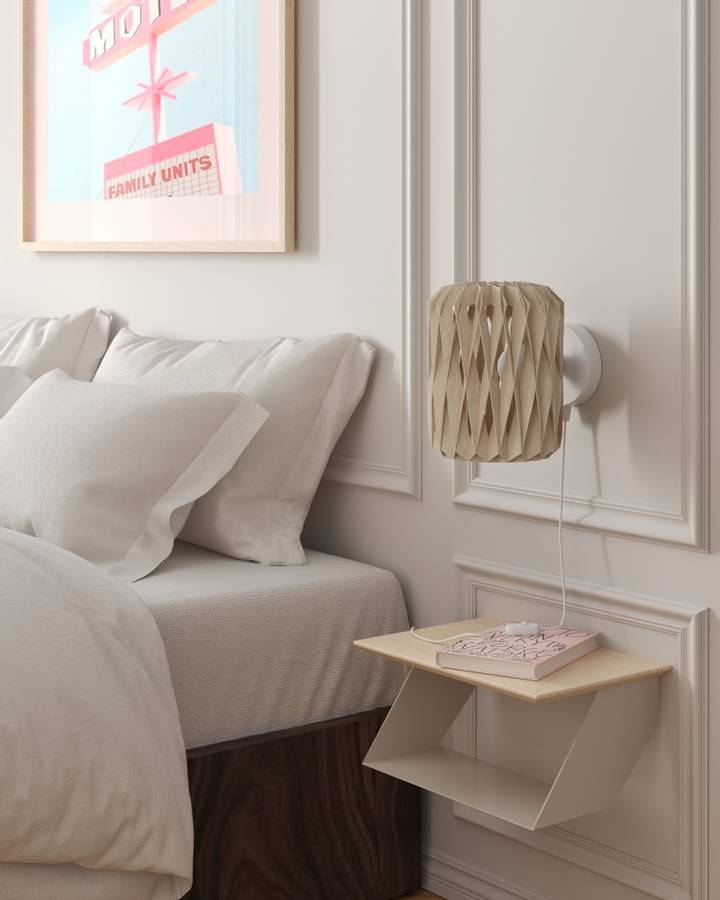 Pilke Signature 18 Wall Lamp Birch Bjørk Vegglampe Nattbordlampe
