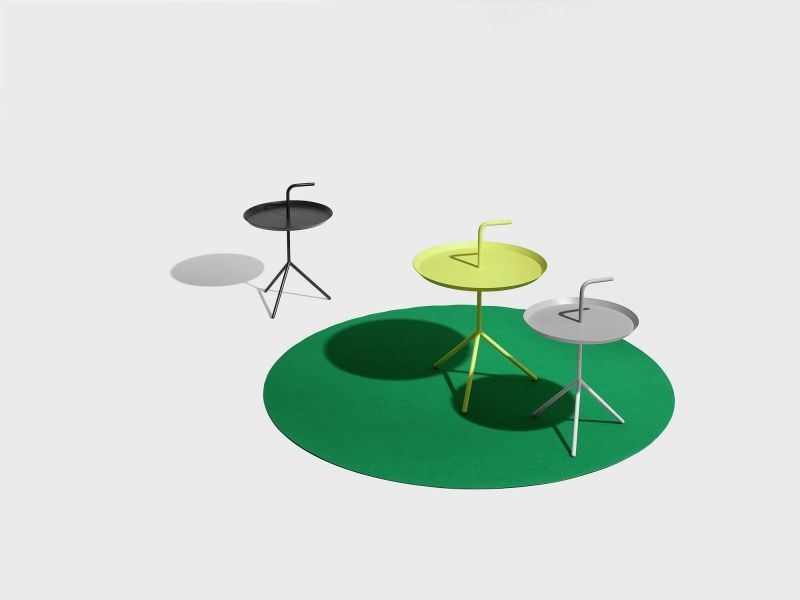 HAY DLM Table White Ø 38cm Hvit bord