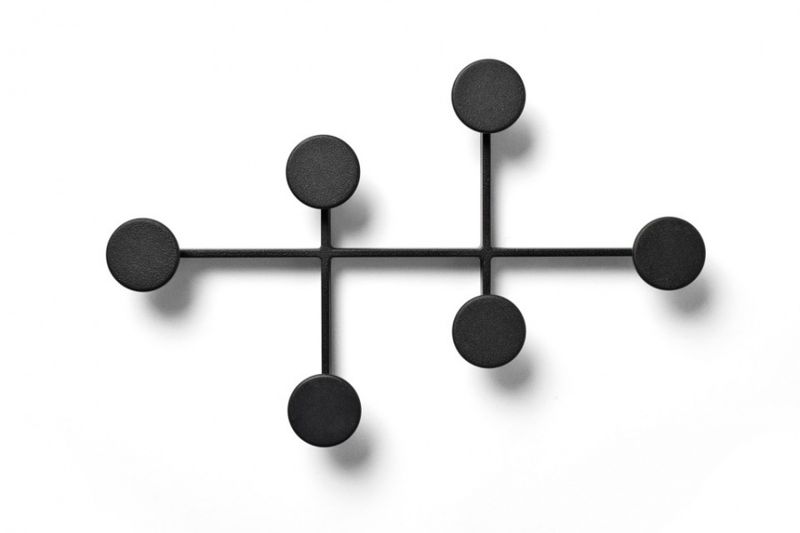 Audo Afteroom Coat Hanger, Black Svart Knaggrekke