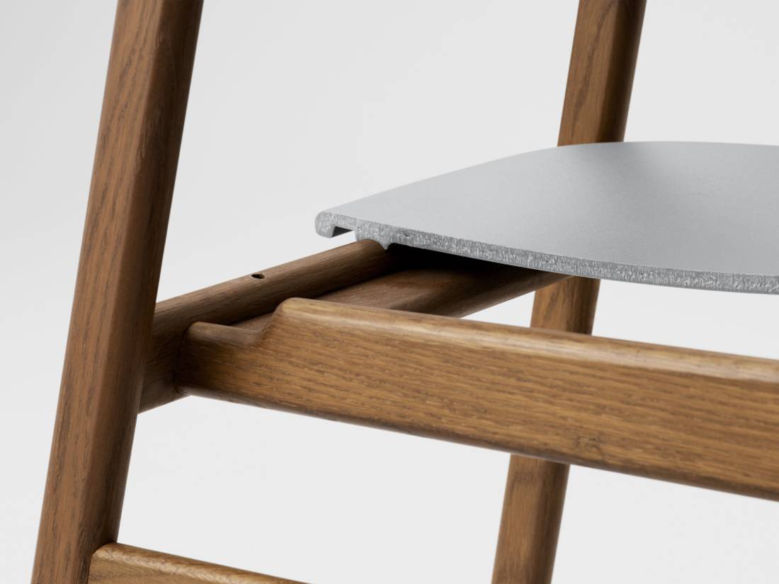 Normann Copenhagen Herit Chair, Smoked Oak Grey Gr Spisestol 