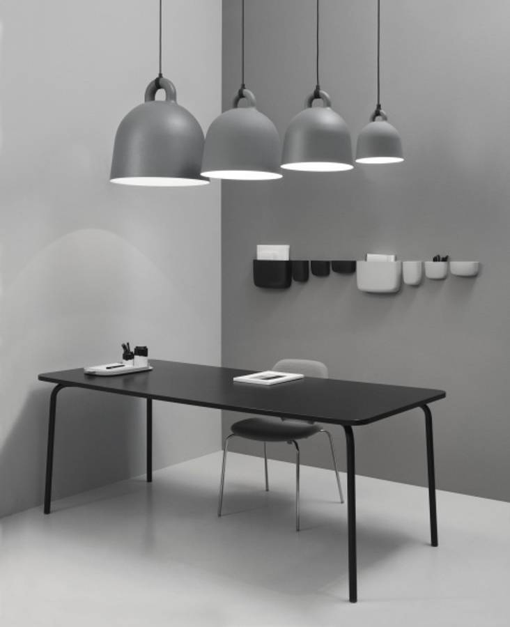 Normann Cph Pocket Organizer str 2 lysegrå vegg oppbevaring