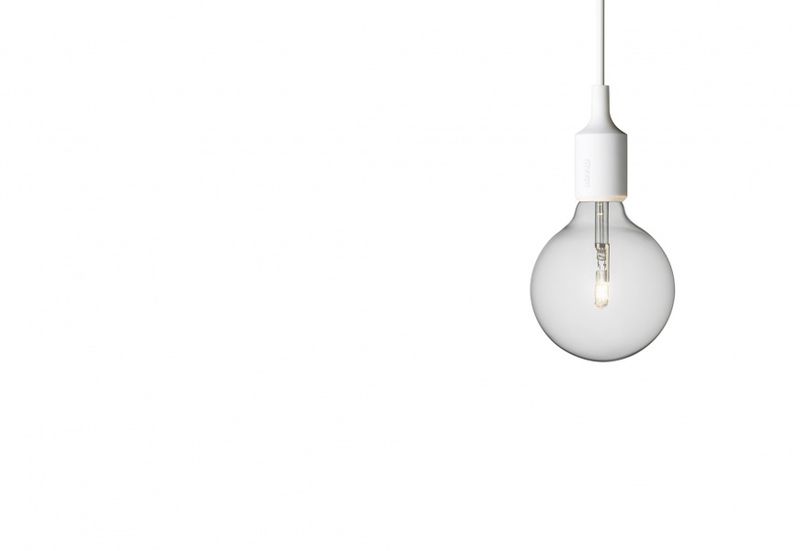 Muuto E27 Pendant Lamp White, Hvit Taklampe Pendel