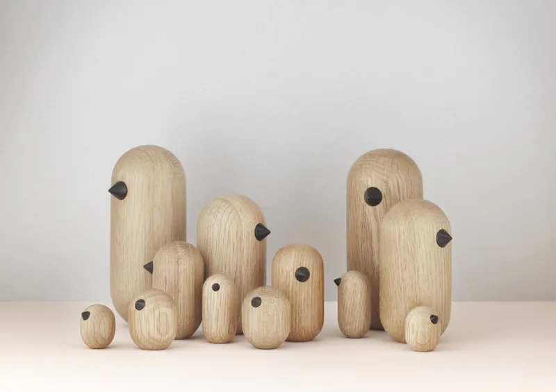 Normann Copenhagen Little Bird 13,5 cm, Oak Eik