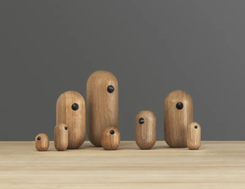 Normann Copenhagen Little Bird 13,5 cm, Oak Eik