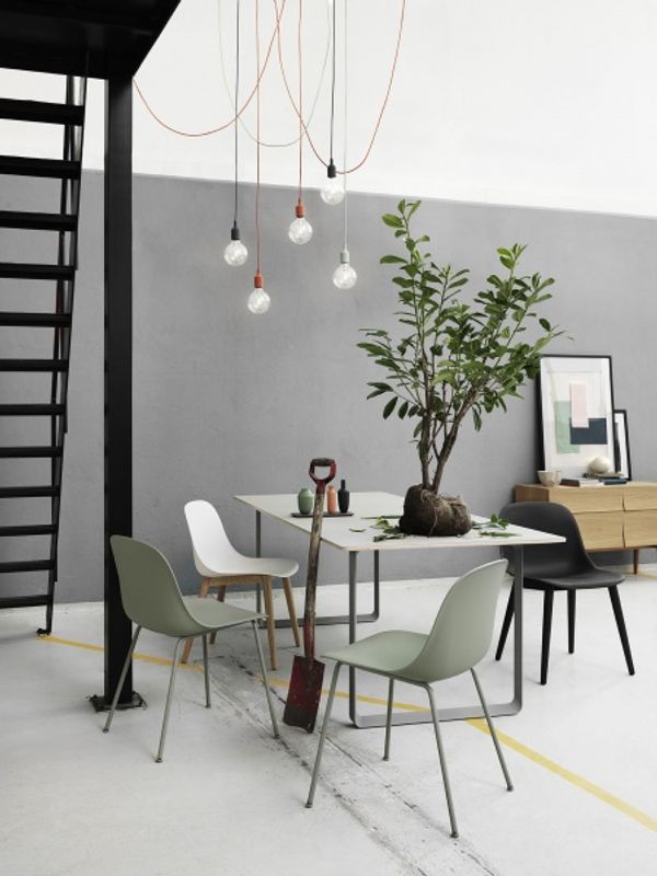 Muuto E27 Pendant Lamp Light Grey, Lys Grå Taklampe Pendel