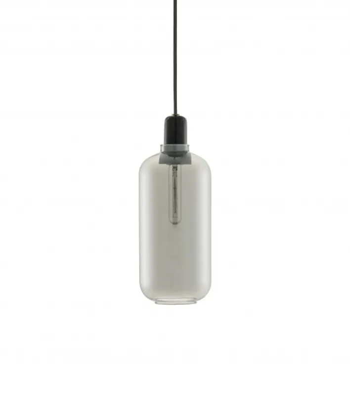 Normann Copenhagen Amp Lamp Large, smoke black taklampe Sort