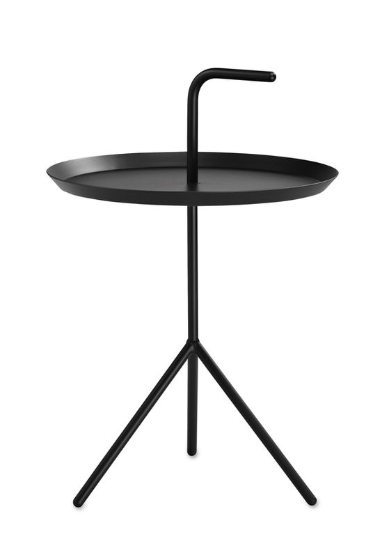 HAY DLM XL Table Black Ø 48 cm Svart Bord, sidebord