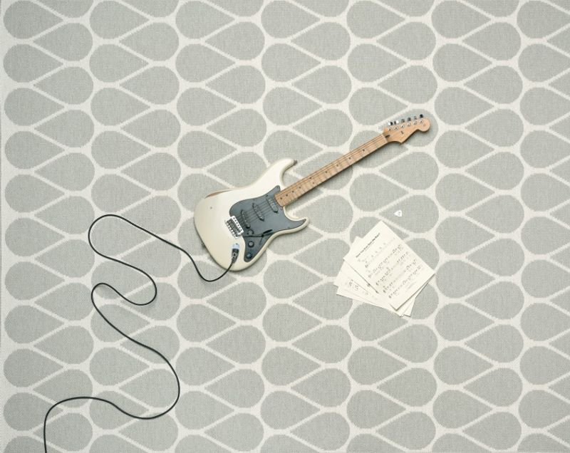 Pappelina Otis Gulvløper 70x200 Ocean Blue/Vanilla