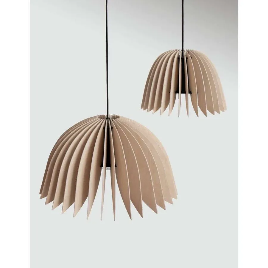 Pilke Verna 34 pendant Lamp Birch, Bjørk Taklampe Pendel