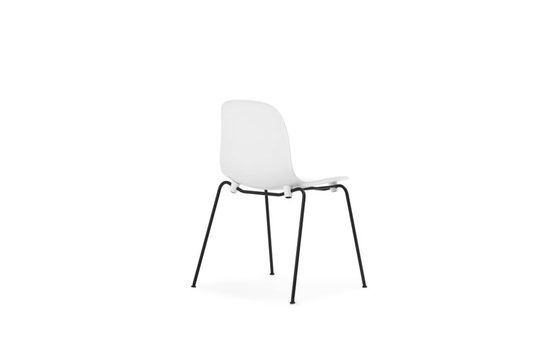 Normann Copenhagen Form Chair Stacking Steel White Black Stol