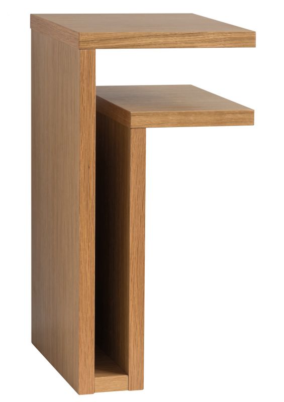 Maze F-Shelf Oak Veneer Right, hylle i eikefiner, nattbord