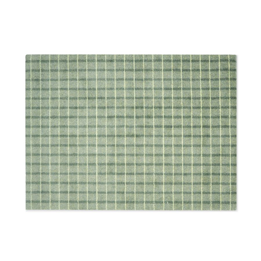 HEYMAT 85 x 115 Grid Matcha Lemon Door Mat Dørmatte teppe
