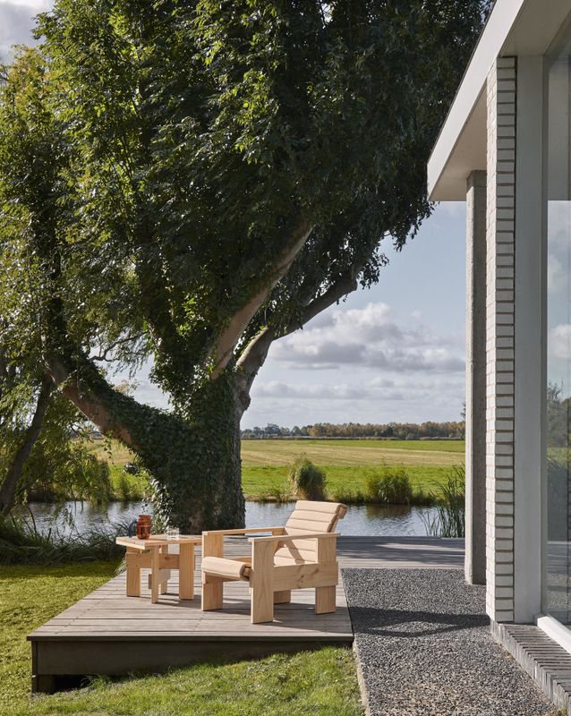 HAY Crate Lounge Chair WB lacquered Pinewood, Furu Loungestol