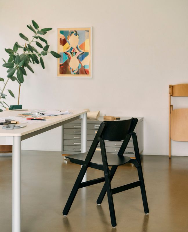 HAY Backflip Chair Anthracite semi-transparent lacquered beech spisestol stol bøk