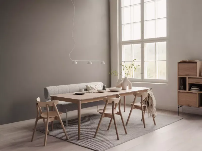 Northern Expand dining table rectangular Light Oiled Oak 250 cm Solid ...