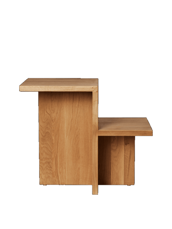 Ferm Living Distinct Side Table Natural Oak, Eik Sidebord, Salongbord, Stuebord