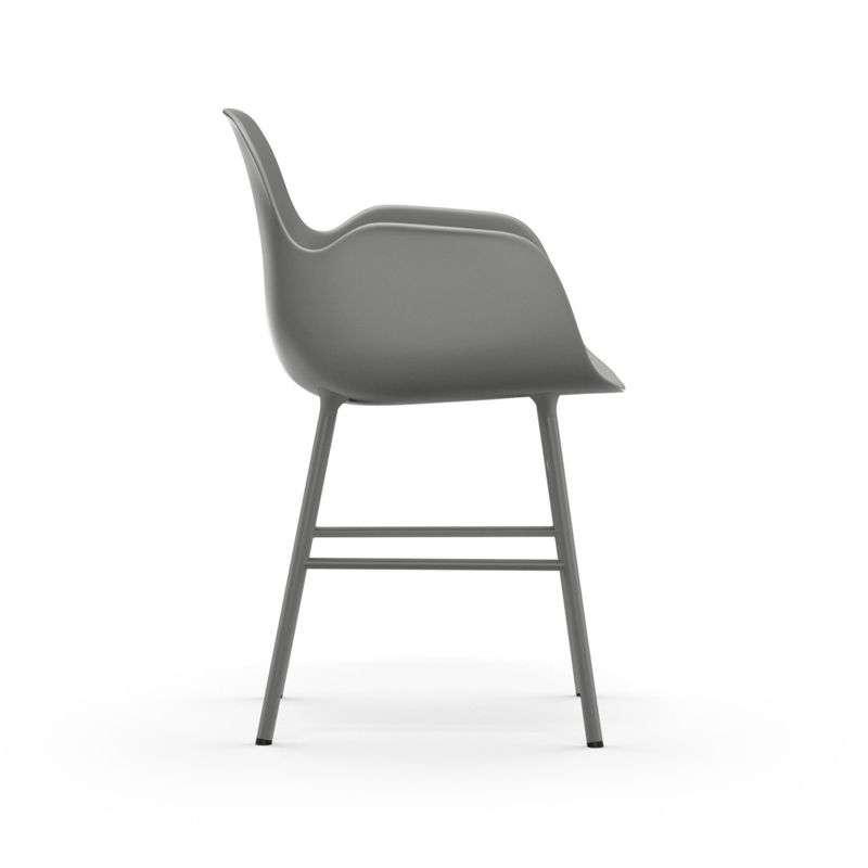 Normann Copenhagen Form Armchair Steel Grey Grey Grå spisestol