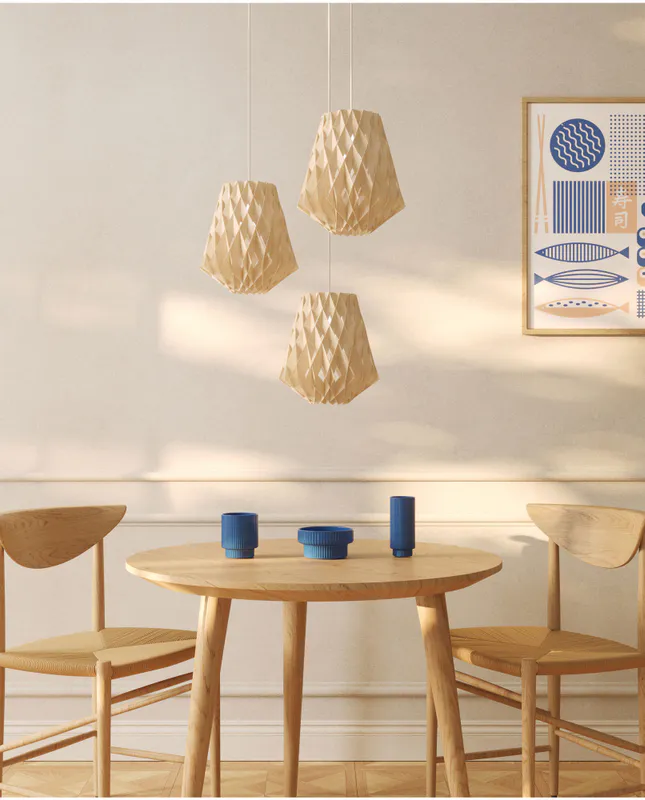 Pilke Signature 28 pendant Lamp Birch, Bjørk Taklampe Pendel